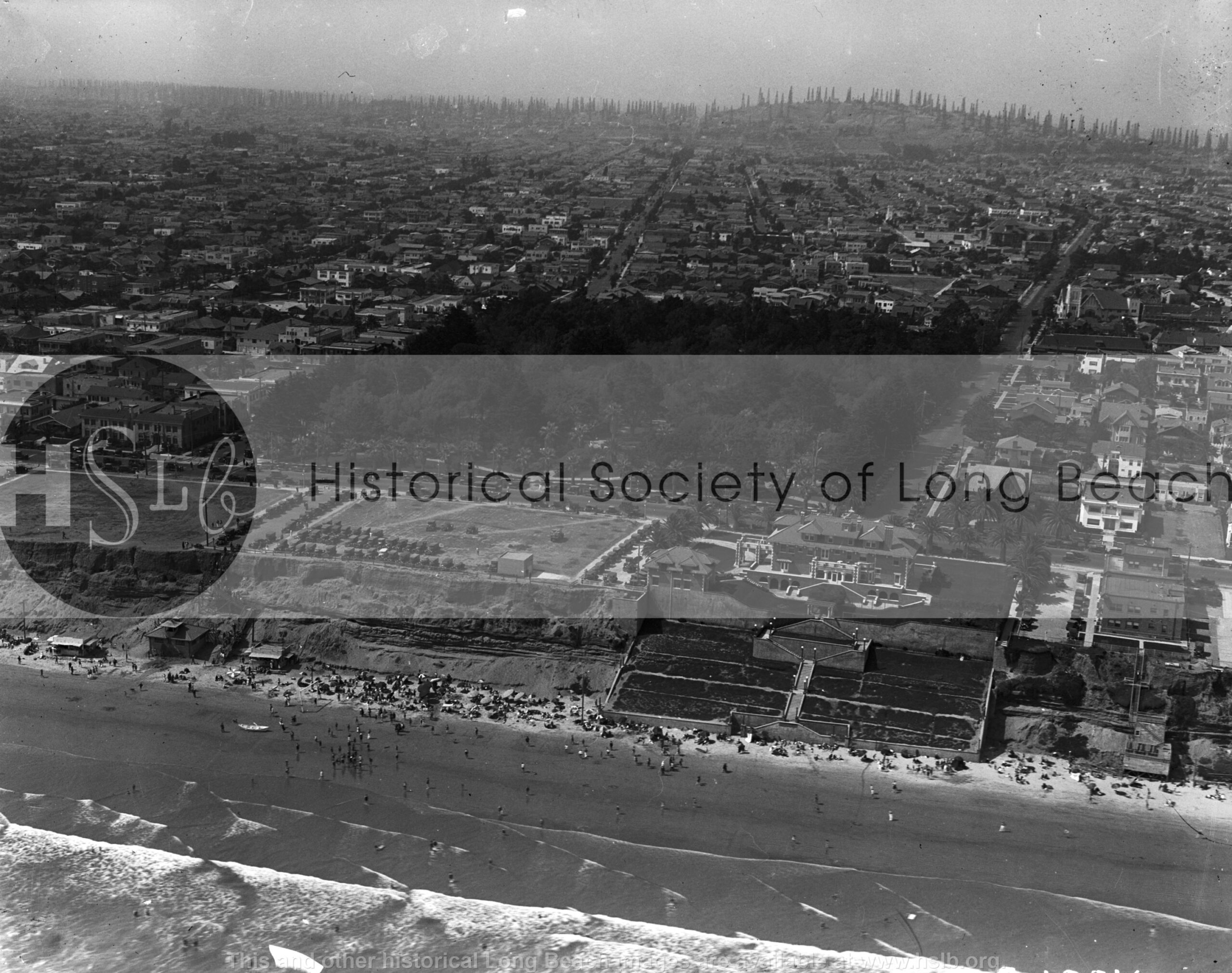 Bixby Park aerial, c. 1929