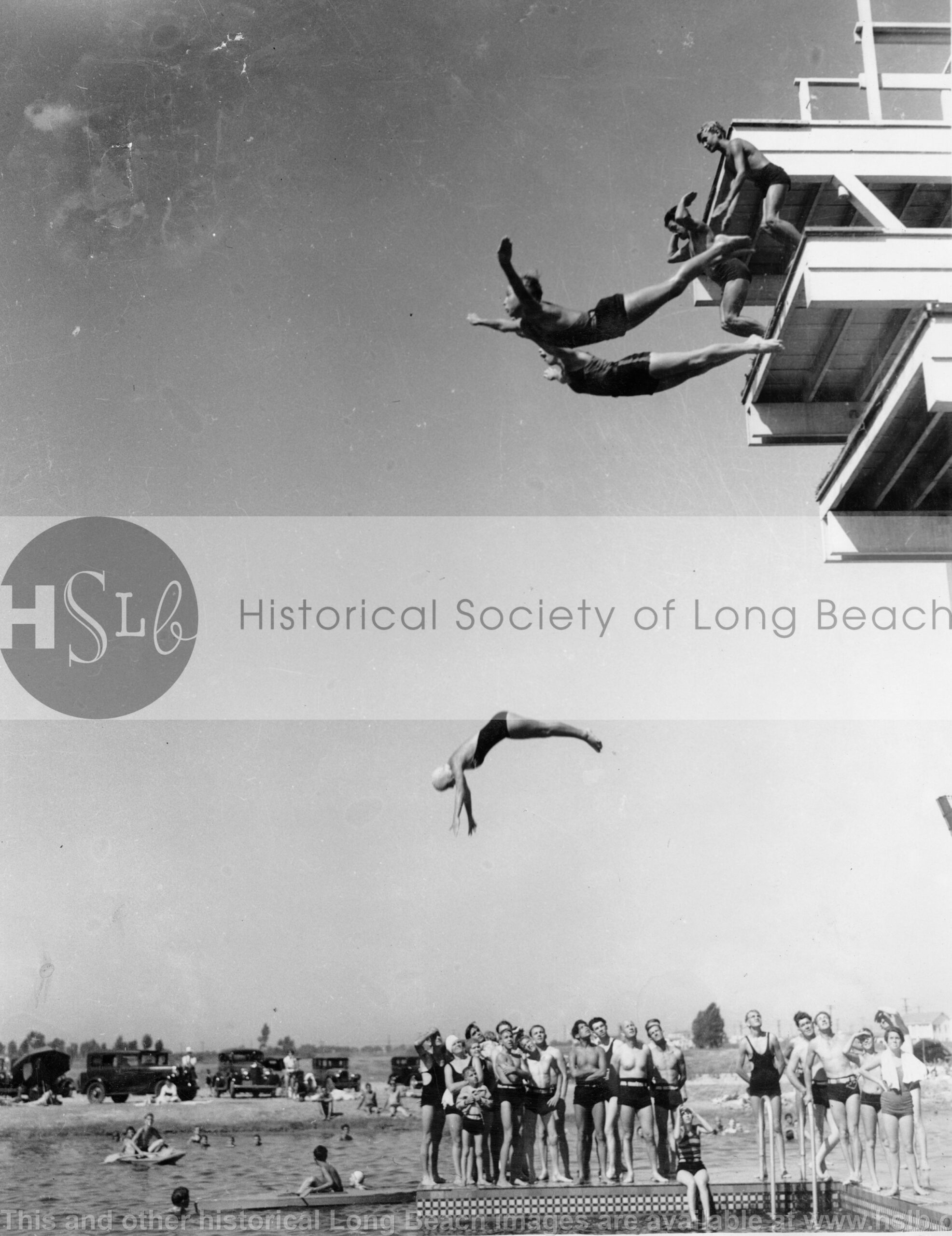 Divers at Colorado Lagoon, 1935