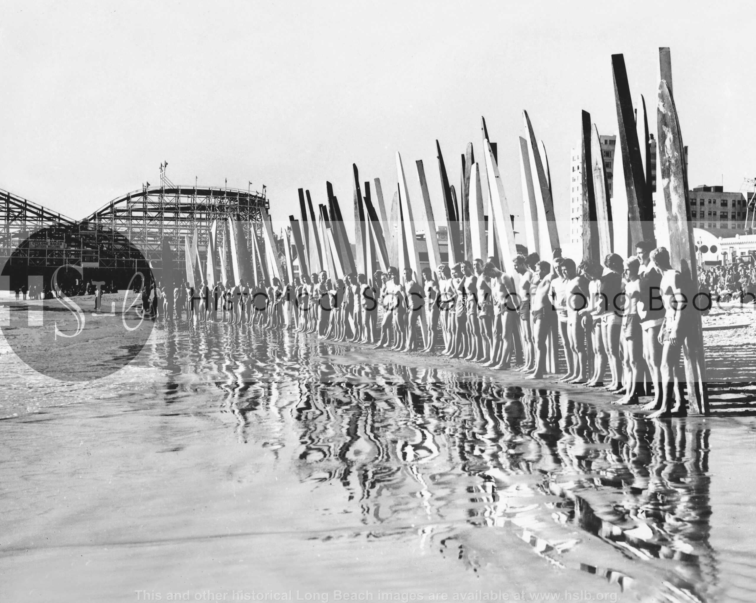 Surfing lineup, 1938