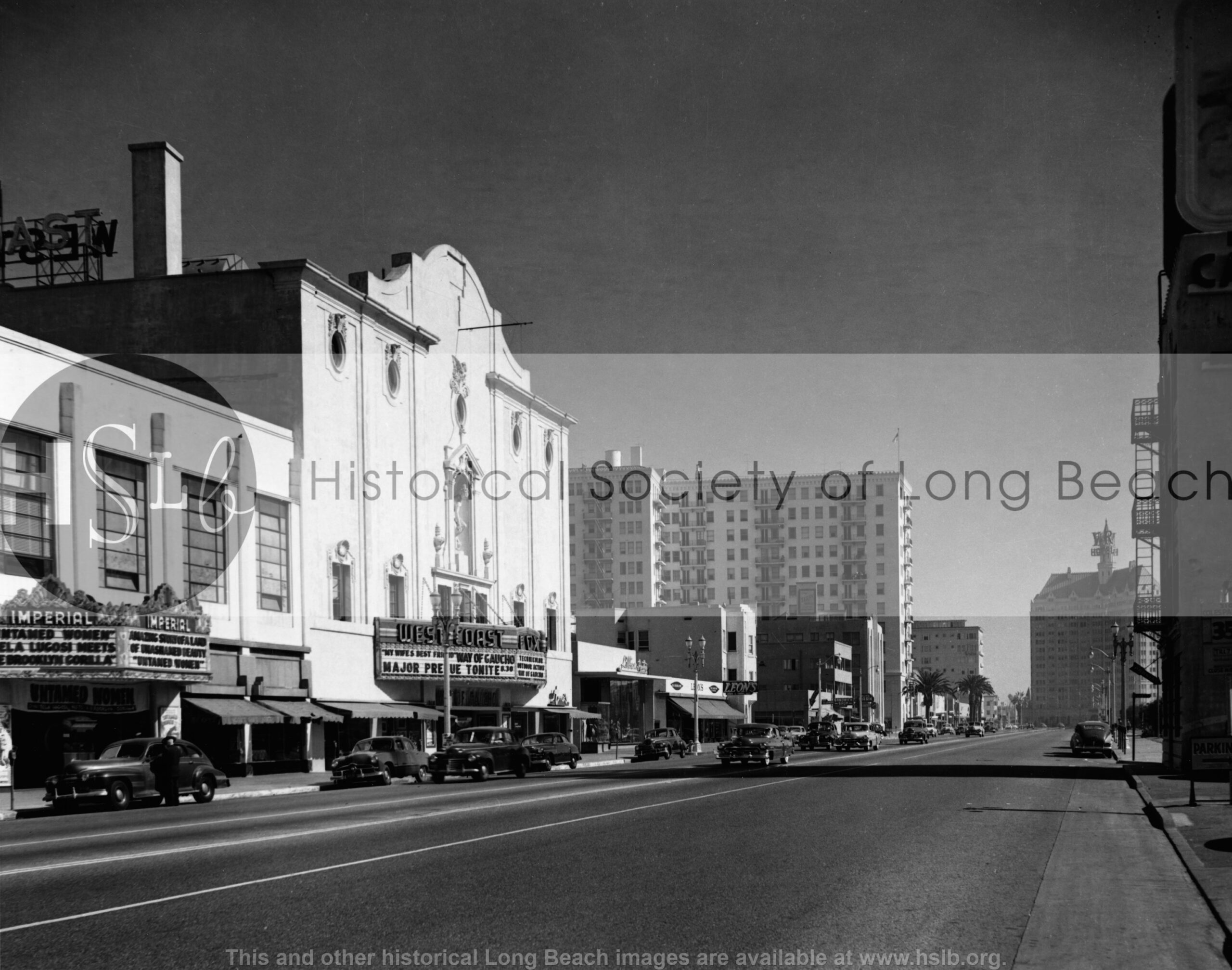 Ocean Blvd looking east, 1949