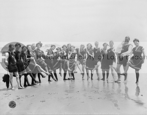 Bathers on beach, c. 1902