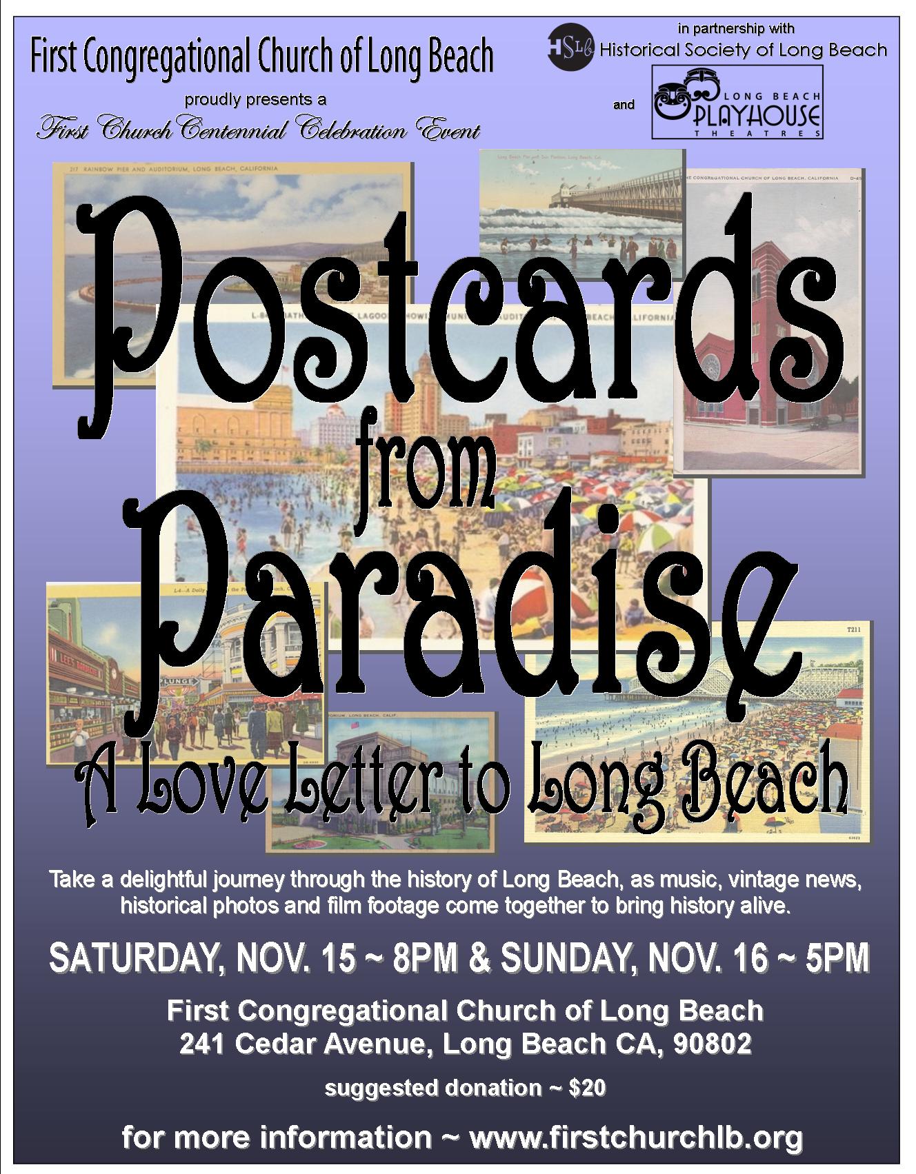 Postcards from paradise flier