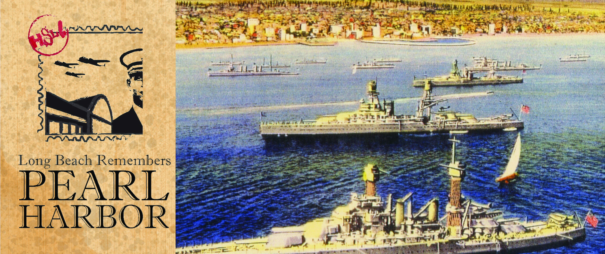 Pearl harbor long beach remembers postcard