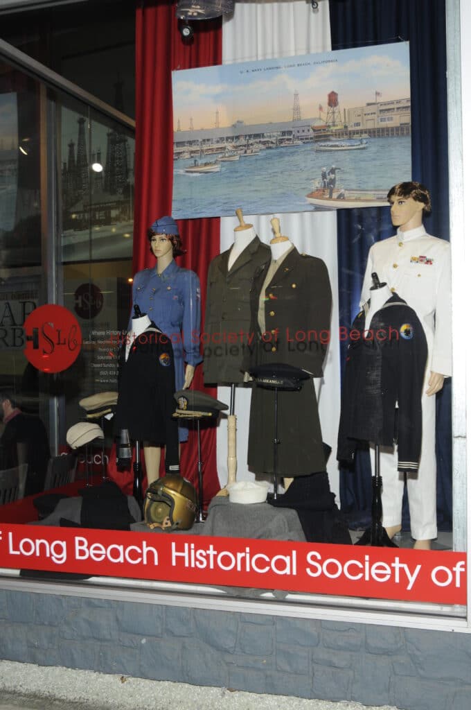 Historical society Manikin setup with pearl harbor costumes