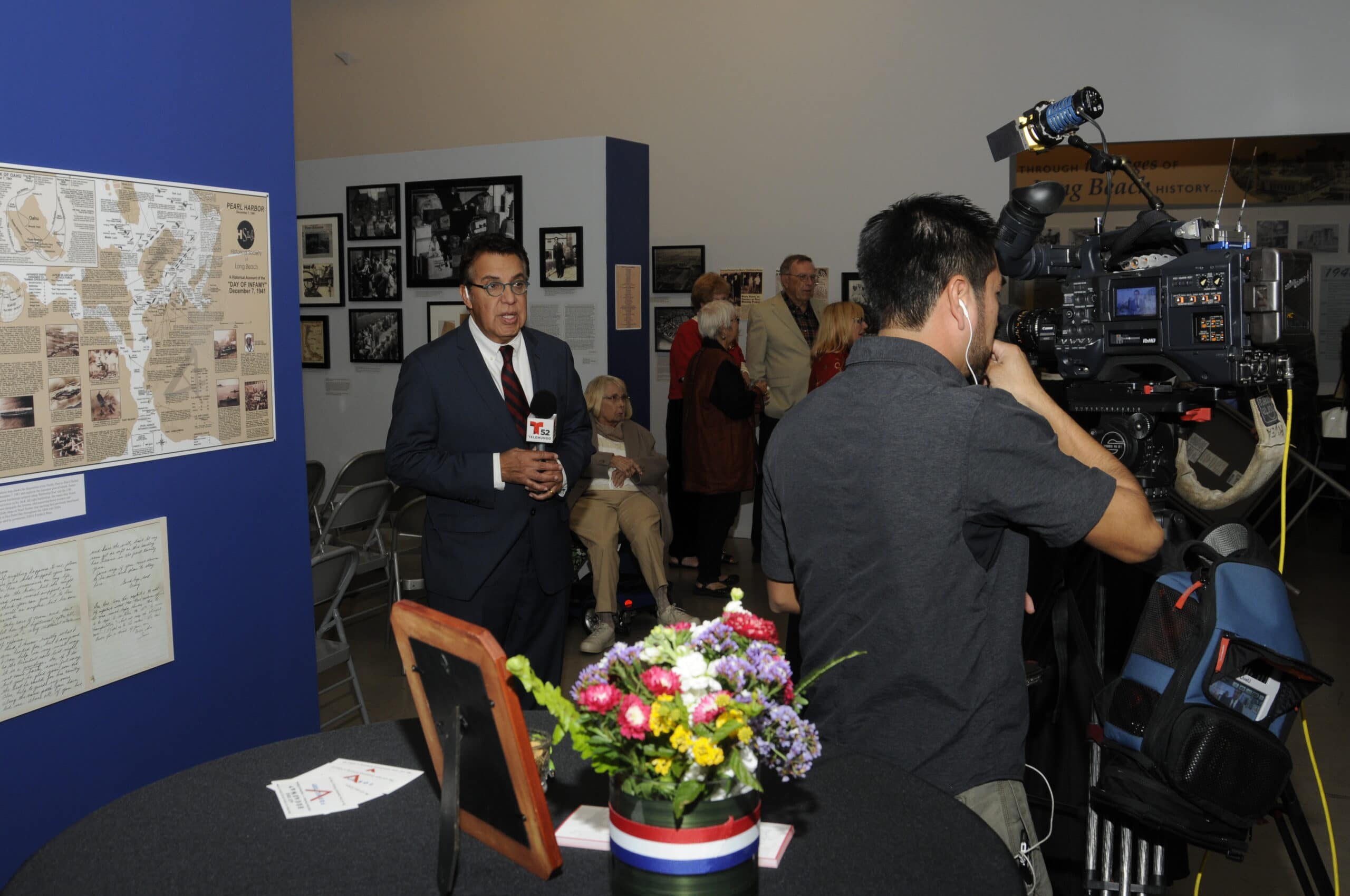 Long beach historical society pearl harbor opening reception interview