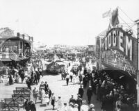 The fun at the pike vintage photograph