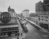 Busy Bee Drug Co long beach street vintage photograph