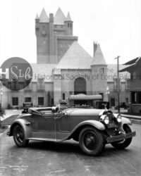 Long beach castle photograph vintage